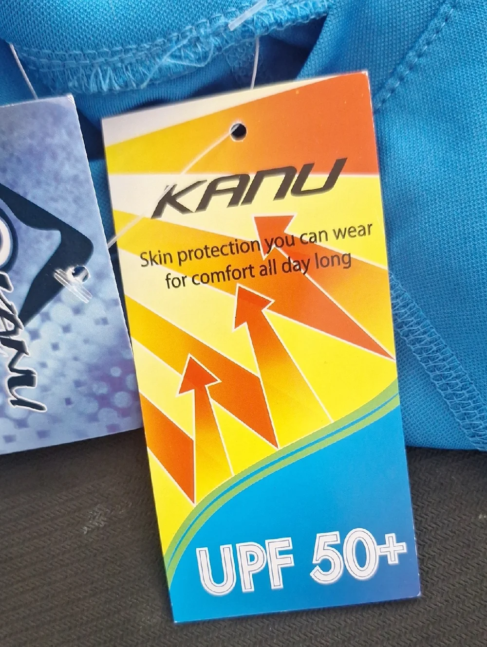 Kanu Surf Blue Men's UPF 50+ Performance Shirt Rashguard